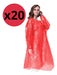 GALARIO PRODUCTOS Disposable Rain Poncho X20 Units for Events and Festivals 2