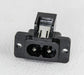 HIGH TEC ELECTRONICA Conector Macho Chasis Interlock Tipo 8 Con Corte X 2u Htec 1