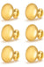 Nizado 6 Pack Polished Gold Cabinet Knob 0