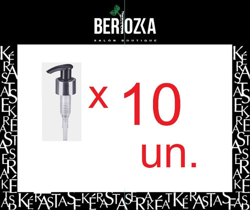 Genérica Dosificador Bomba Cremera Enfundado Aluminio Botella X 10 Un 1