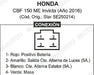 Voltage Regulator for Honda CBF 150 Me Invicta (2016) 1
