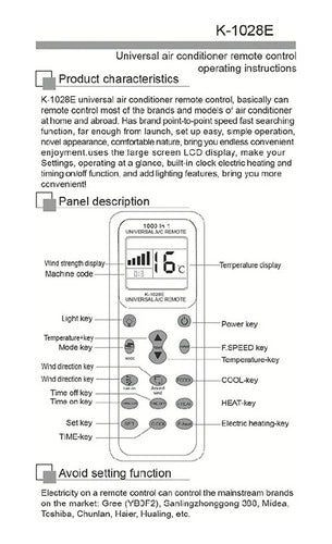 Control Remoto Universal Aire Acondicionado Todas Las Marcas 6