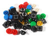 30 Push Button Switches + Assorted Caps 12x12x7.3mm 2