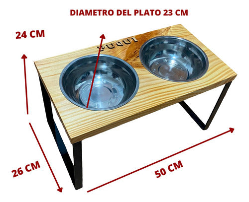 El Paraiso de las Mascotas Personalized Dog and Cat Feeder 1