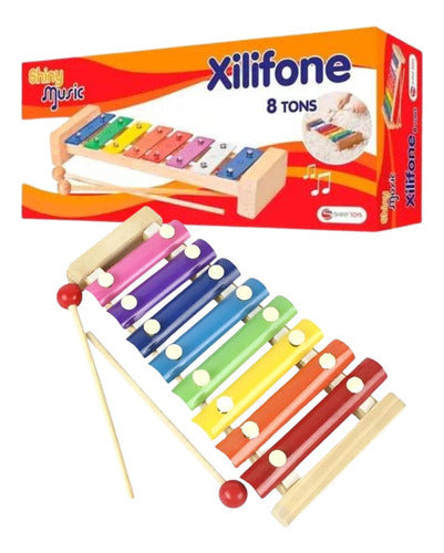 Instrumento Musical Xilofone Infantil 8 Tons Music 0