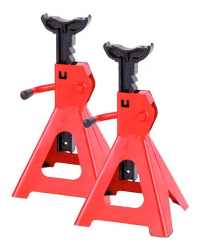 Hydraulic Jack Cart Combo 2 Ton with Tripod Stands and Premium Cross Wrench 1