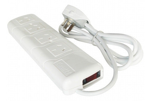 Power Strip 4-Outlet Multiple Socket Extender 1.5 Meters Cable 0