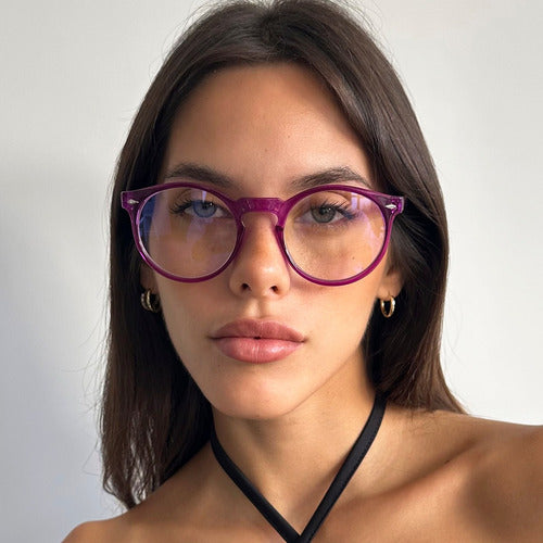 Infinit Tulum Translucent Violet Glasses Frame 1