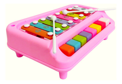 Piano Xilofone Poli Baby Rosa - Polibrinq 0