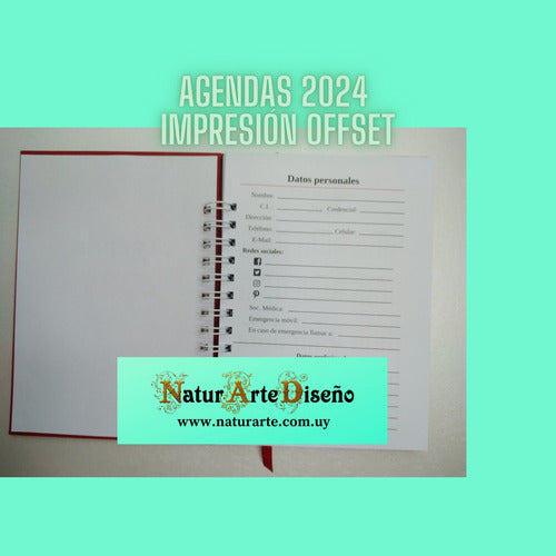 Agendas 2025 Semanal Tapa Dura Varios Colores A Elección A5 6