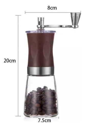 Stainless Steel Manual Coffee Grinder with Ceramic Mill 2