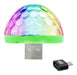 5 RGB LED Audio Rhythmic Disco Ball DJ USB and Phone 7