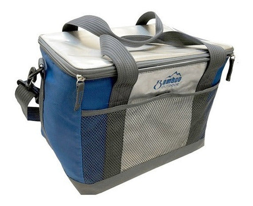 Thermal Bag Lunch Box Bamboo 30 Cans Adjustable Strap 0