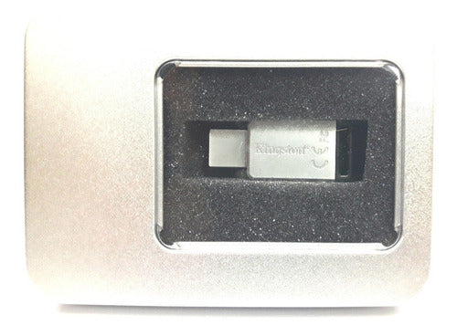 1 Porta Case Box Caixa Para Pendrive Alumínio 1