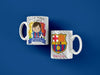 Diseños Plantillas Tazas Aqui Toma Fan Barcelona Sublimación 7