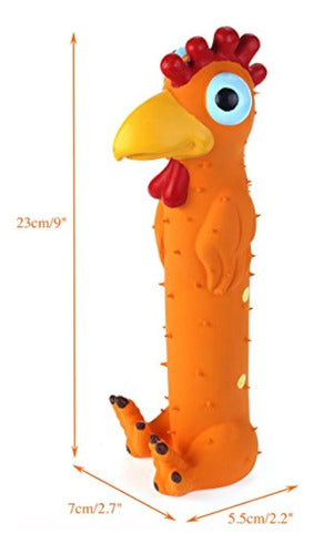 Chiwava 3 Pack 9  Squeaky Latex Dog Toys Standing Stick Anim 1