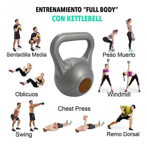 Combo Set 2 Kettlebell 12 Kg PVC Coated Onthec Cross Fitness 2