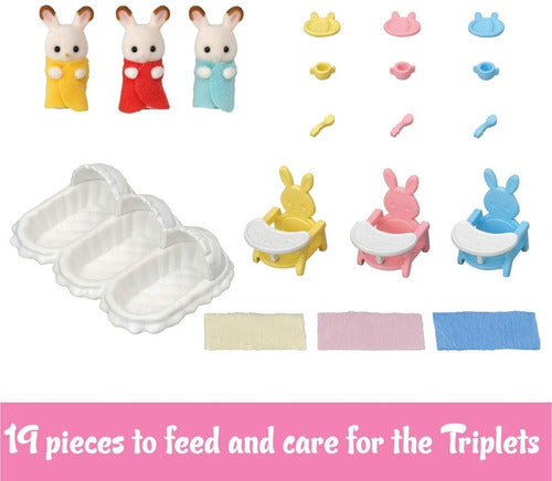 Calico Critters Sylvanian Families Triplets Care Set 1