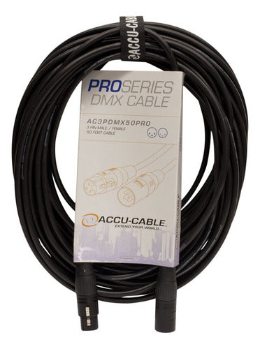 Cable Accu Ac3pdmx50pro 3 Pines 50 Pies Dmx Cable 0