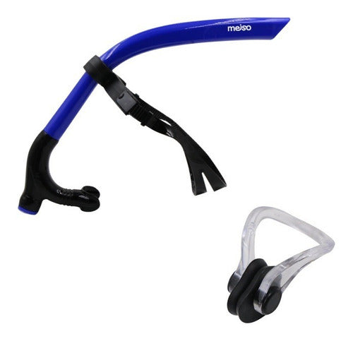 MEISO Snorkel Frontal Para Natación + Protector Nasal De Regalo 0