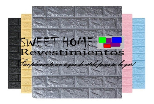 Sweet Home Revestimientos Placas Autoadhesivas Para Pared 70x77x6 Mm- Panel-decoración 1