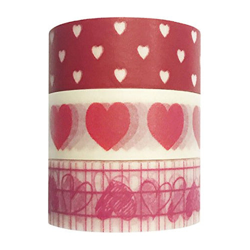 Corazones Dulces Wrapables  Washi Cinta De Enmascarar 10 M P 0