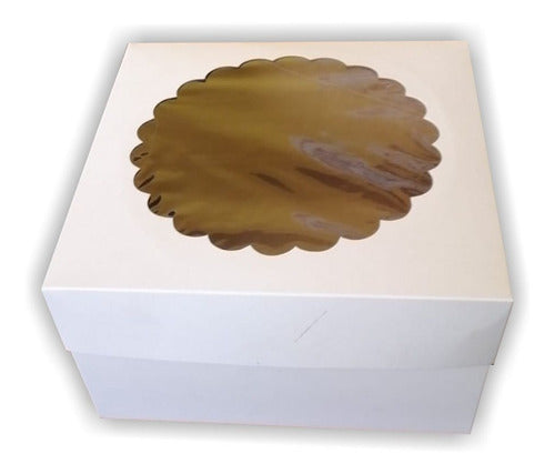 CICCARIELLO 100 Cajas Para Postre Alto Con Visor - 24x24x13cm 0