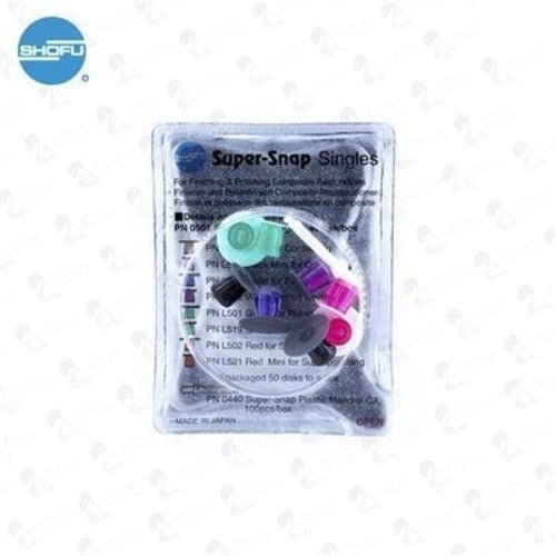 Shofu Polishing Discs x8 + Plastic Mandrel for Dentistry 0