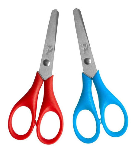 School Scissors Ezco Pekes 13 cm Round Tip x 24 Units 0