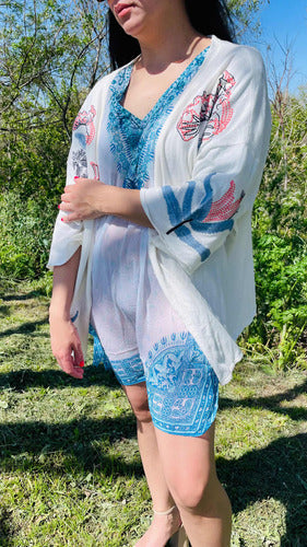 Embroidered Cotton Kimono 3