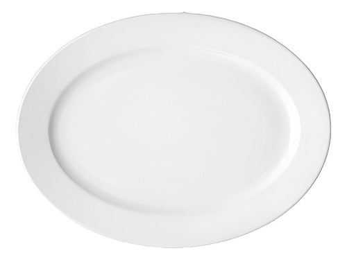 Royal Porcelain by Volf Oval Serving Platter 26 x 36 cm - White Prestigio 0