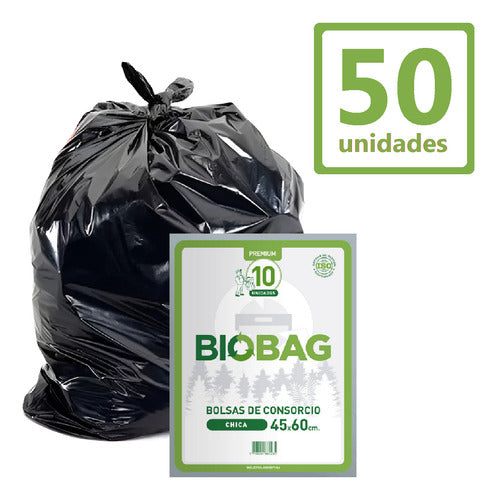 Biobag Residue Bag 45x60 - 50 Units Non-Leaking Quality 0