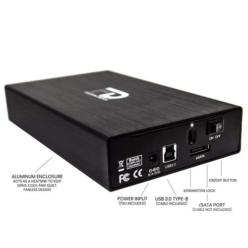 Fantom Drives External Hard Drive Unit 6TB 7200RPM - USB 2