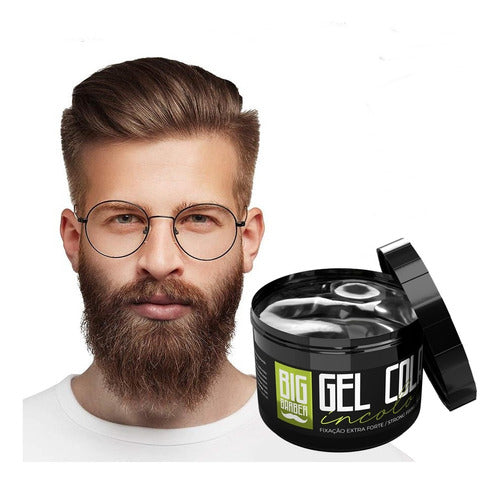 Gel Cola Big Barber 300g Meio A Meio Fardo Com 2 Unidades 1