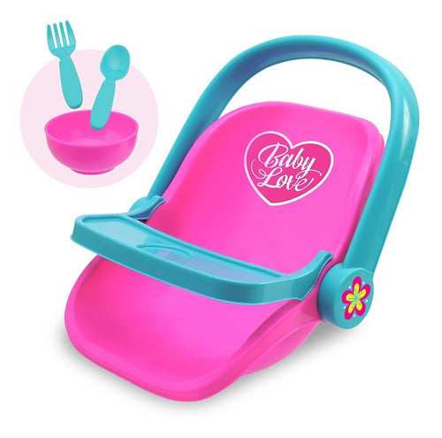 Sillita De Comida De Juguete Para Bebes Con Accesorios. 1