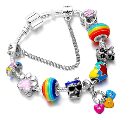 Los Colgantes de Sofia Skulls Bear Bracelet 0