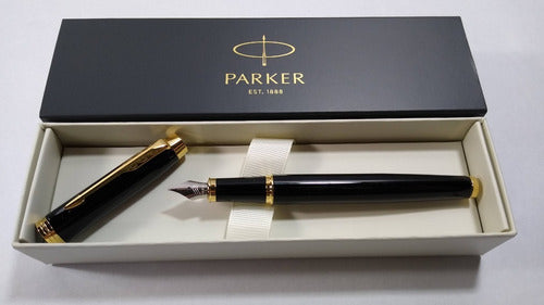 Parker IM Black Lacquer GT Fountain Pen 1