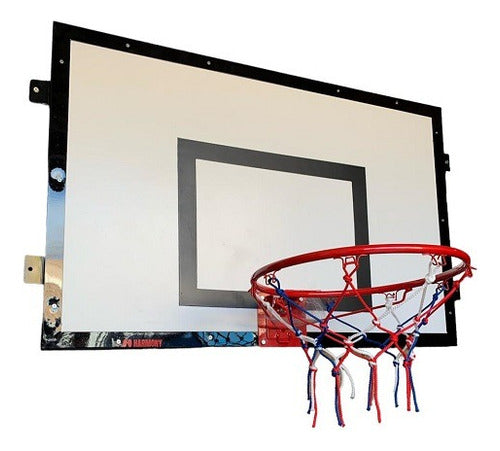 Tablero Basquet Harmony Reforzado Madera Apto Exterior C/aro 0