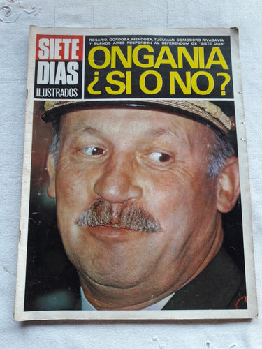 Revista Siete Dias Nº 110 06/1969 Ongania - Sandro - Bardot 0