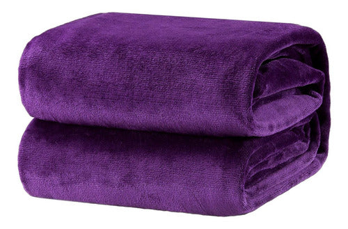 Haussman Children's Blanket Soft Better Than Fleece Purple 0