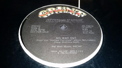 Starship No Way Out Vinilo Maxi Promo Usa 1984 0