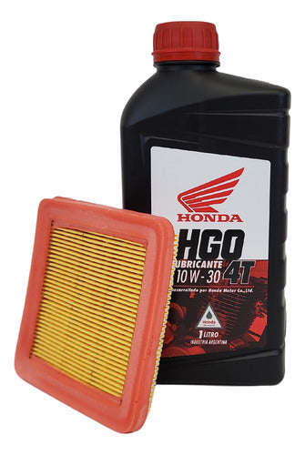 Honda Original Air Filter and Mineral Oil Kit Hgo 10w30 Biz 125 0