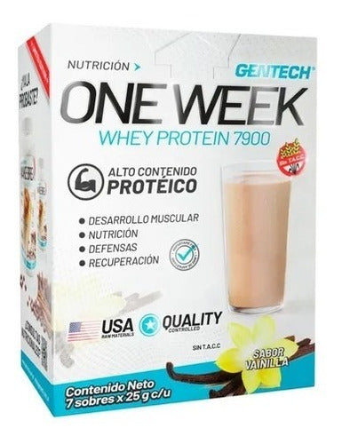 Gentech One Week Whey Protein 7900 X 7 Individual Packets 0