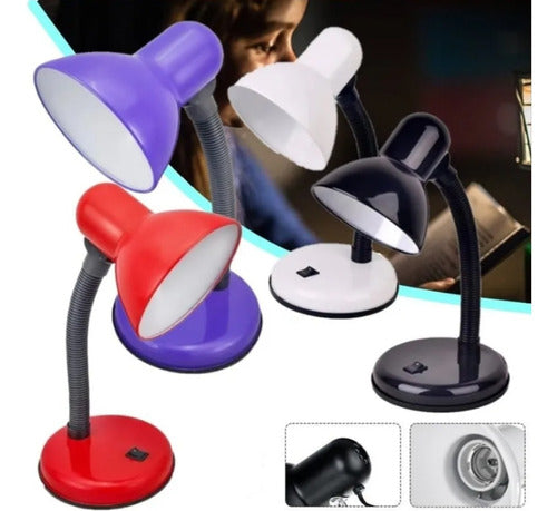 Everest Flexible Arm Desk Lamp with Bulb 0