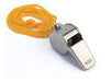 Generic Silver Metal Whistle with Strap 1