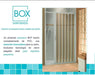 Mampara Baño Plegable Pvc Blanca 145 X 1.85 7