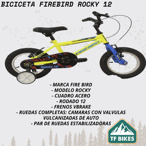 Fire Bird Kids Bike - Model Rocky 12 Inch 1