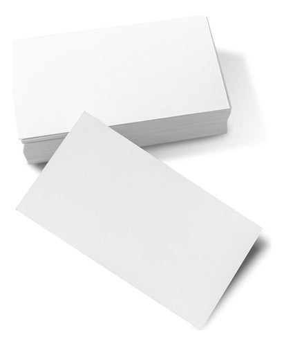 FSY 500 Blank Cards 5x8.5cm White Cardstock Without Printing 0