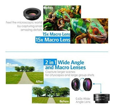 Amir Criacr 3 in 1 Cell Phone Camera Lens Kit 6