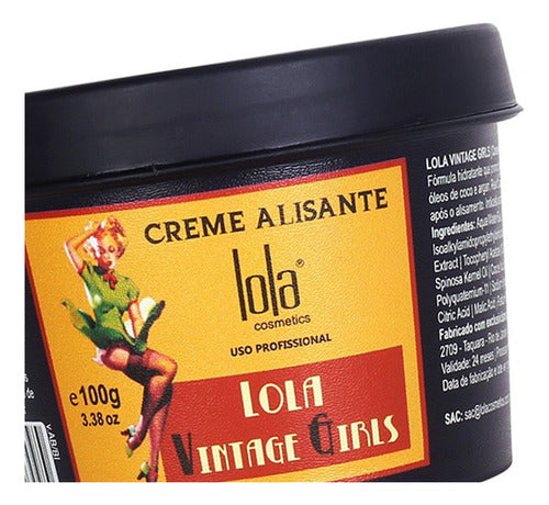 Lola Vintage Girls Smoothing Cream Anti Frizz 100g 2